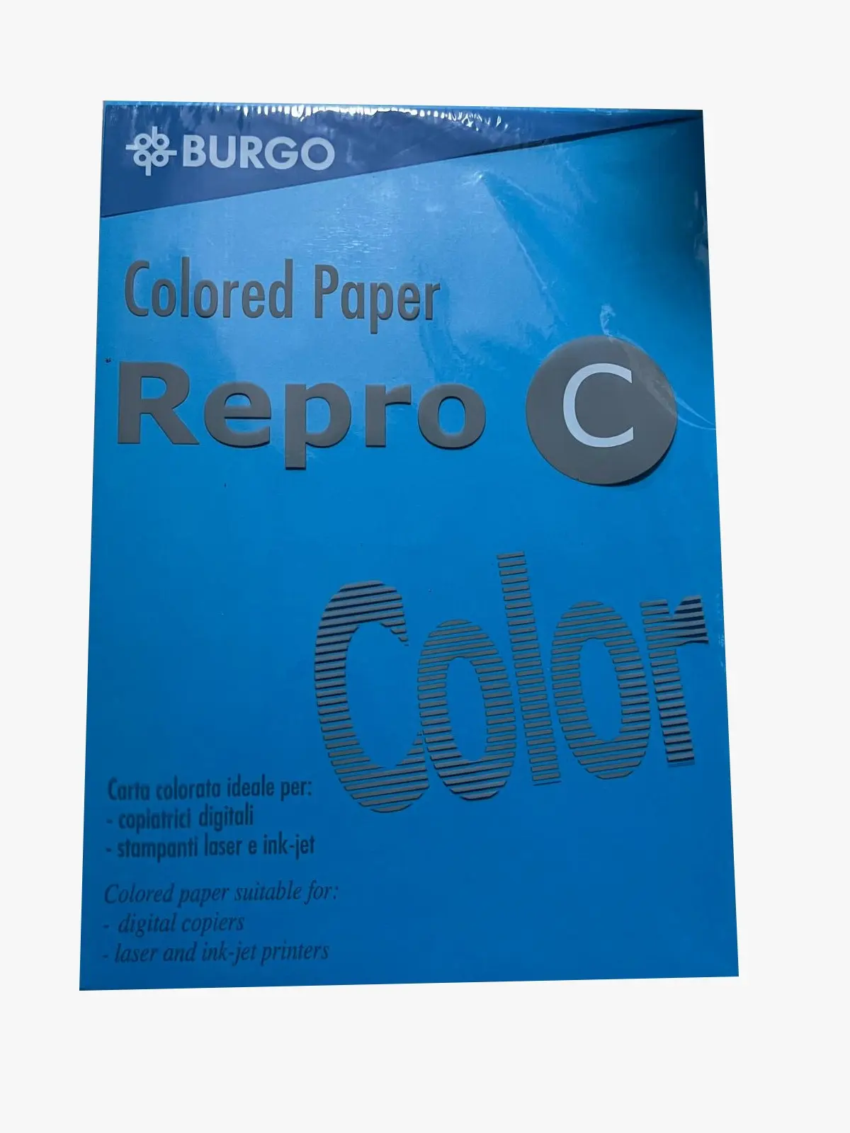 Burgo Repro C - Colored Paper A3 160 gr 1. Hamur 250 li Renkli Fotokopi Kağıdı Mavi