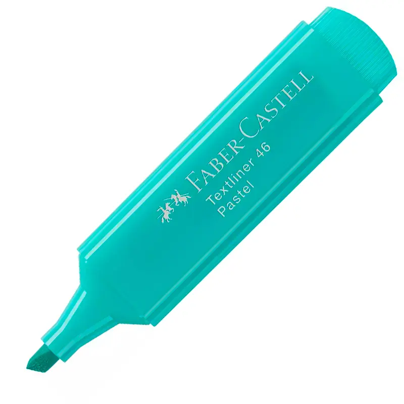 Faber-Castell 1546 Pastel Fosforlu Kalem Turkuaz x 10 Lu Kutu
