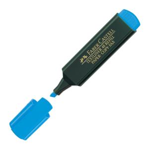 Faber-Castell 1548 Fosforlu Kalem Mavi x 10 Lu Kutu