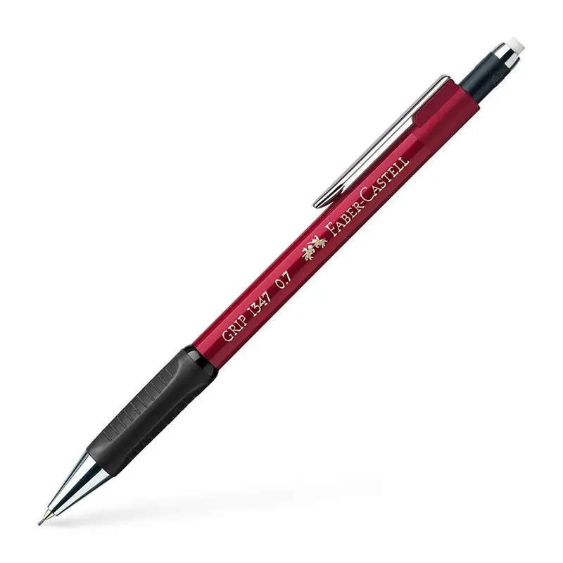 Faber Castell Grip 1347 Versatil Kalem 0.7mm Bordo x 12 Li Kutu