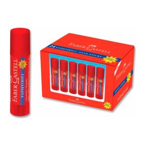 Faber-Castell Su Bazlı Stick Yapıştırıcı 10 Gr. x 24 Lü Kutu