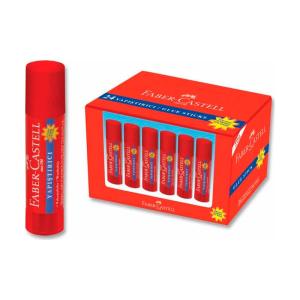 Faber-Castell Su Bazlı Stick Yapıştırıcı 20 Gr. x 24 Lü Kutu