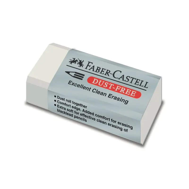 Faber-Castell 1871/30 Dust-Free Beyaz Silgi x 30 Lu Kutu