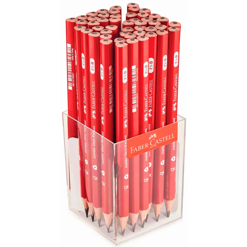 Faber-Castell Jumbo Alıştırma Okul Kalemi 2.5B x 48 Li Paket