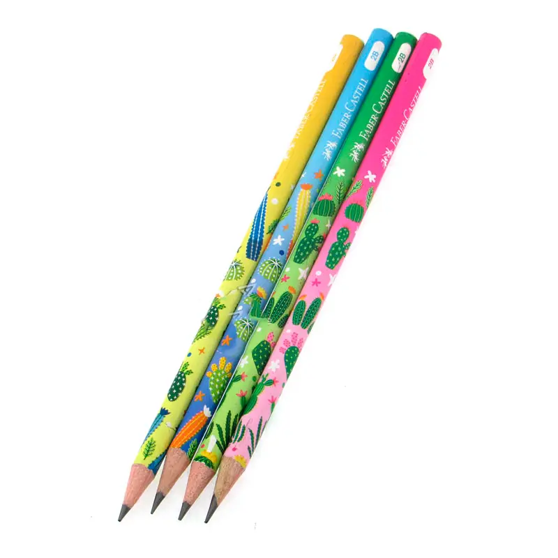 Faber-Castell Kaktüs Desenli Kurşun Kalem 2B x 72 Li Paket