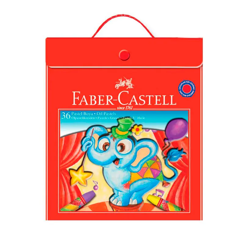 Faber-Castell Pastel Boya 36 Renk Plastik Çantalı