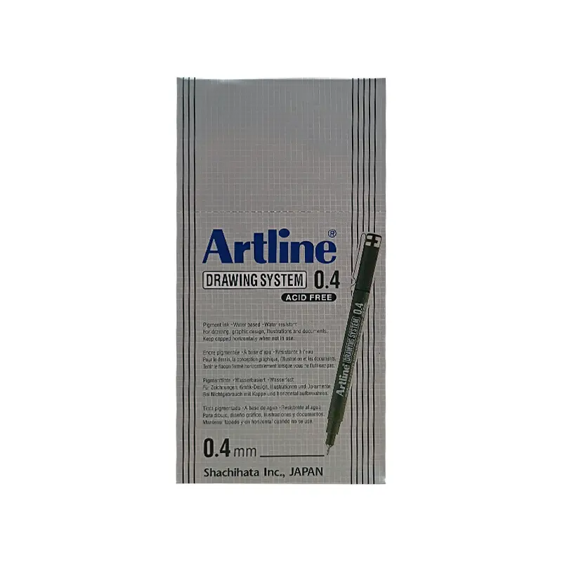 Artline EK-234 Drawing System Teknik Çizim Kalemi 0.4 mm Siyah 12 Li Kutu