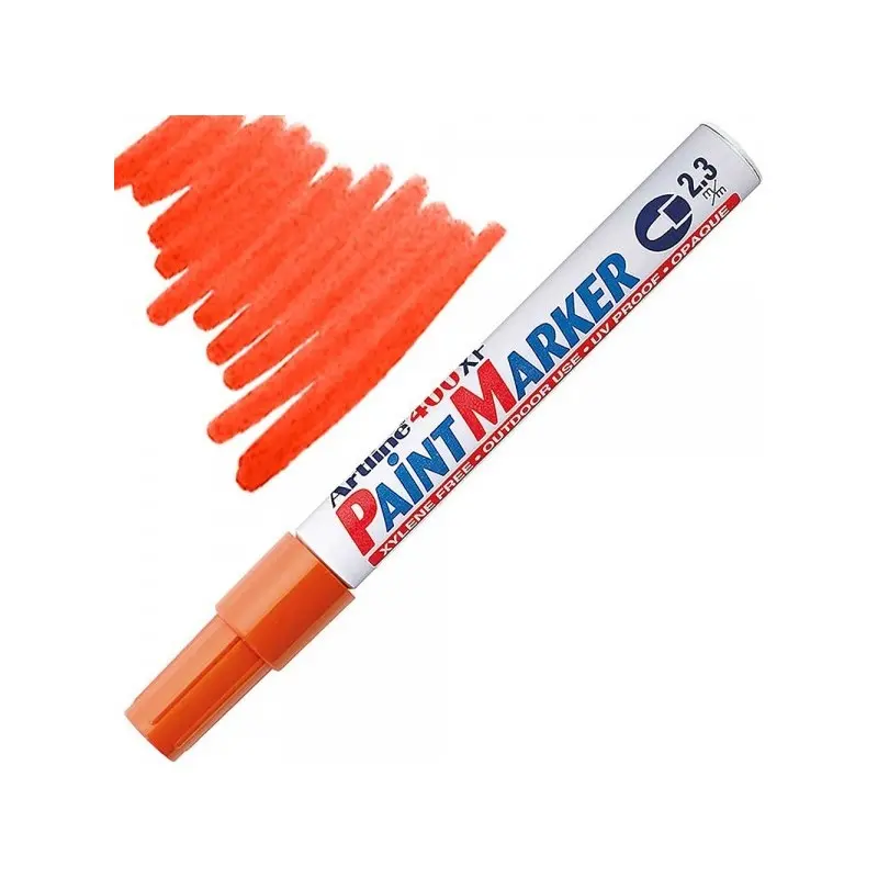 Artline 400XF Paint Marker Çok Amaçlı Boyama Markörü 2.3 mm Turuncu 12 Li Kutu