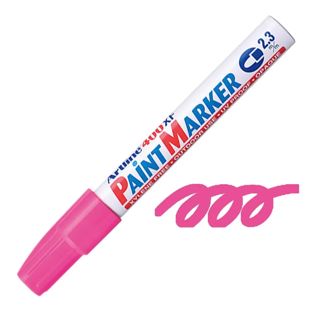 Artline 400XF Paint Marker Çok Amaçlı Boyama Markörü 2.3 mm Pembe 12 Li Kutu