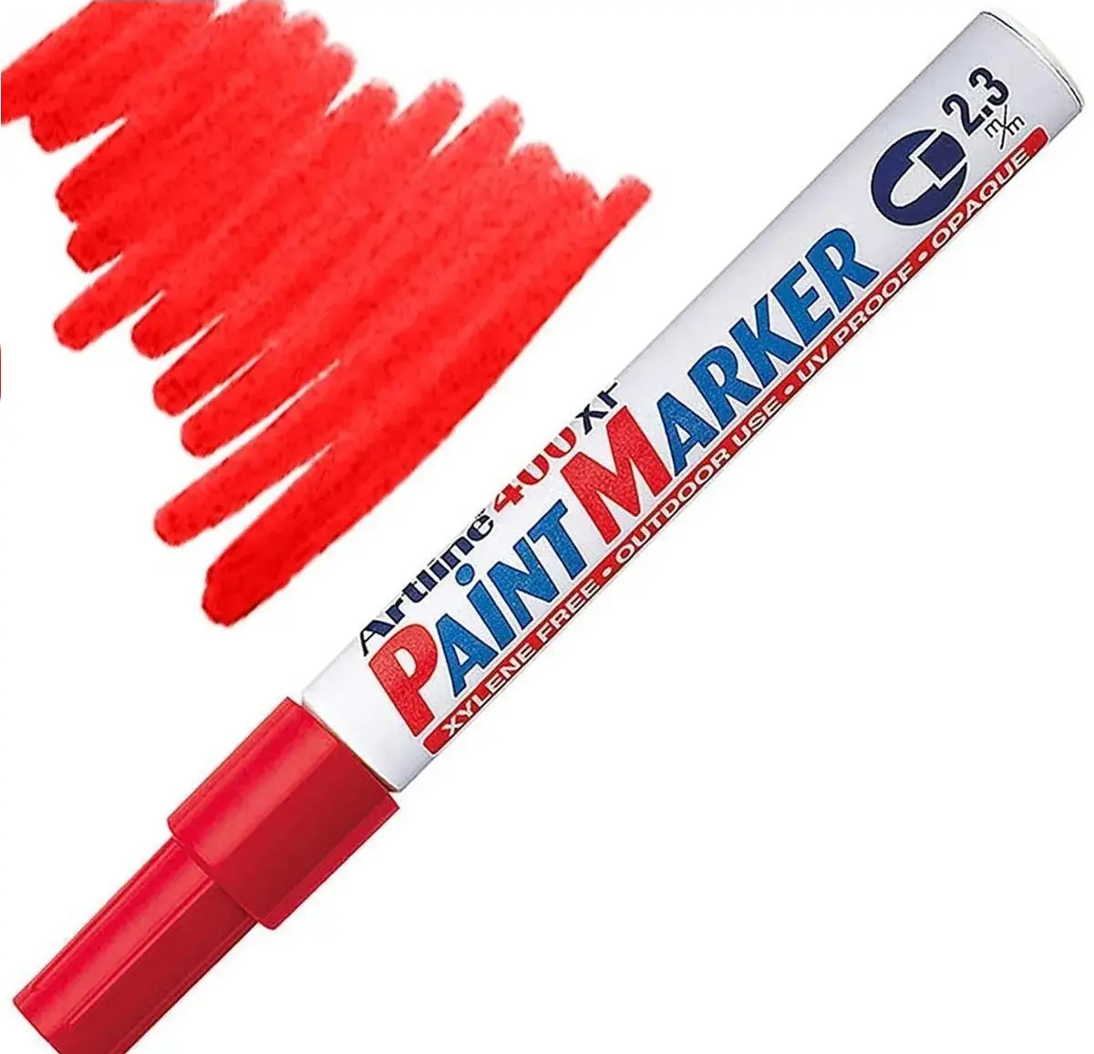Artline 400XF Paint Marker Çok Amaçlı Boyama Markörü 2.3 mm Kırmızı 12 Li Kutu