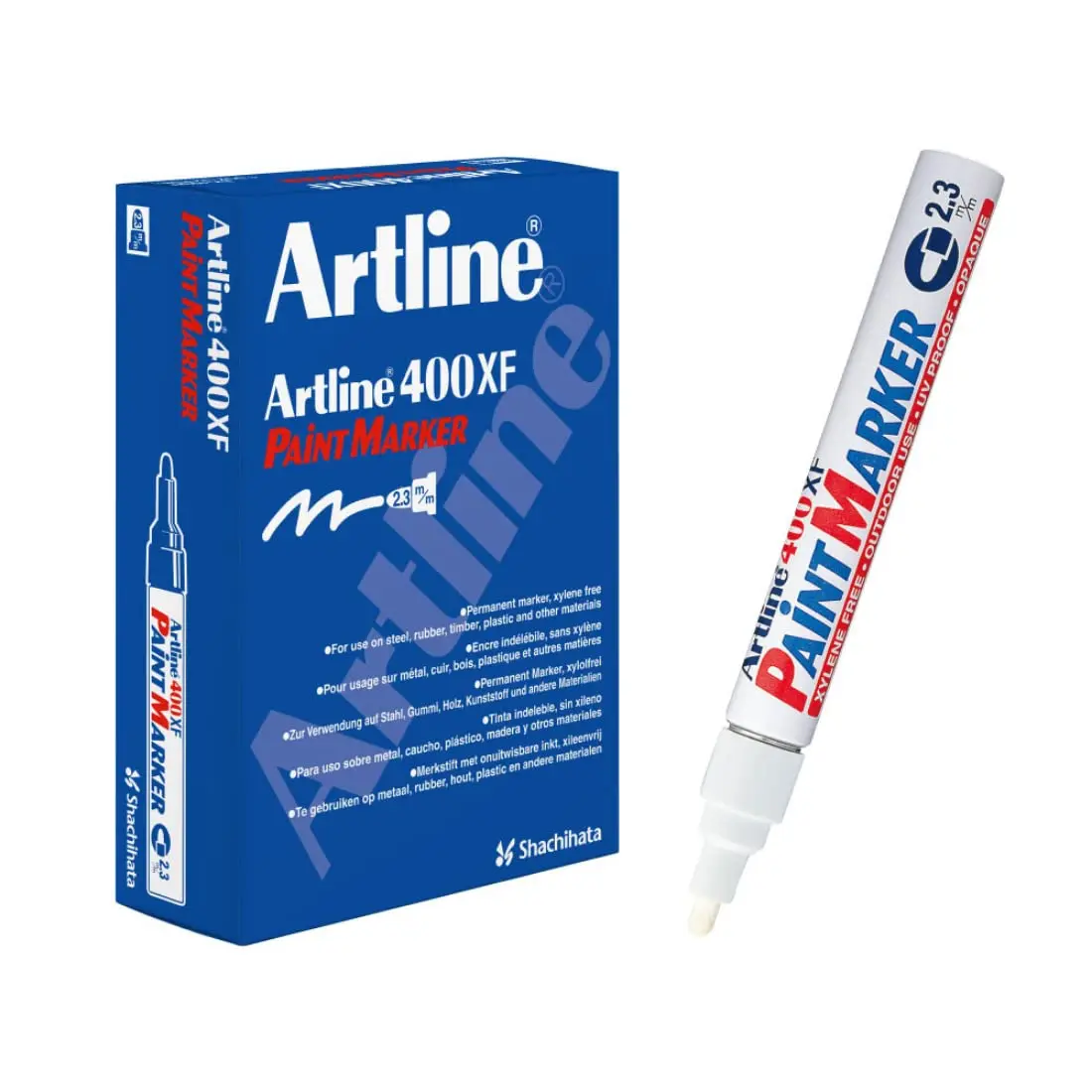Artline 400XF Paint Marker Çok Amaçlı Boyama Markörü 2.3 mm Beyaz 12 Li Kutu