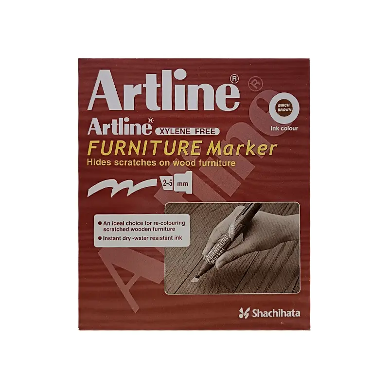 Artline EK-95 Furniture Mobilya Rötuş Kalemi Kesik Uç 2.0 - 5.0 mm Huş 12 Li Kutu