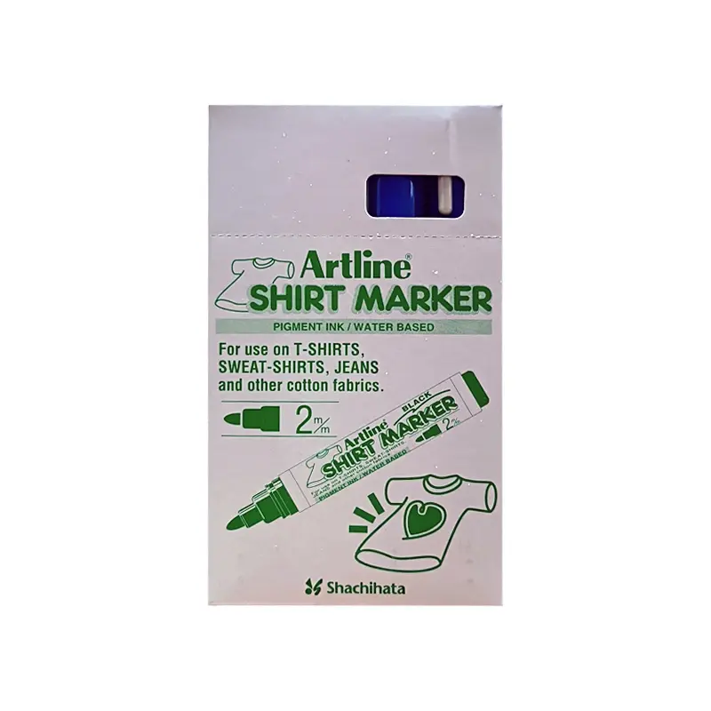 Artline EKT-2 Shirt Marker Tişört Kalemi 2.0 mm Mavi 4 Lü Kutu