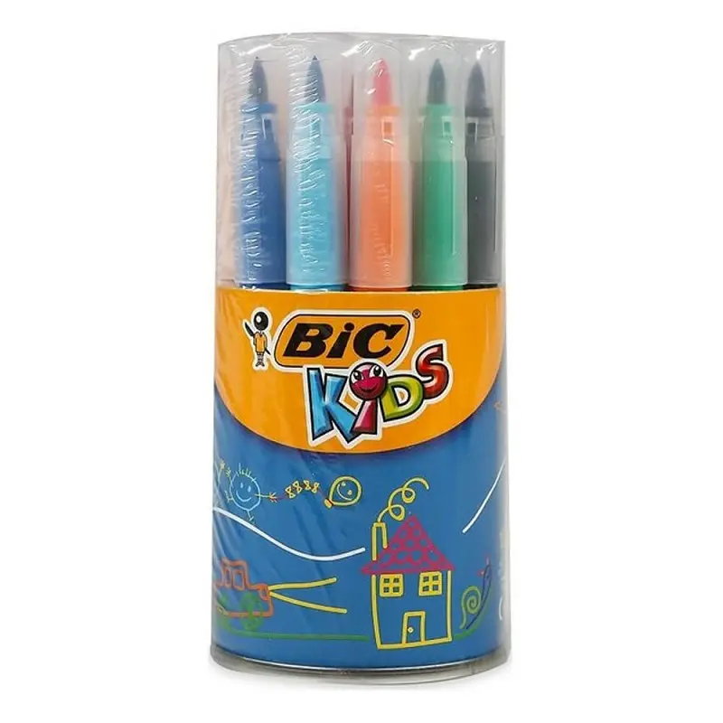 Bic Kids Visaquarelle Fırça Uçlu Keçeli Kalem 18 Renk Kavanoz