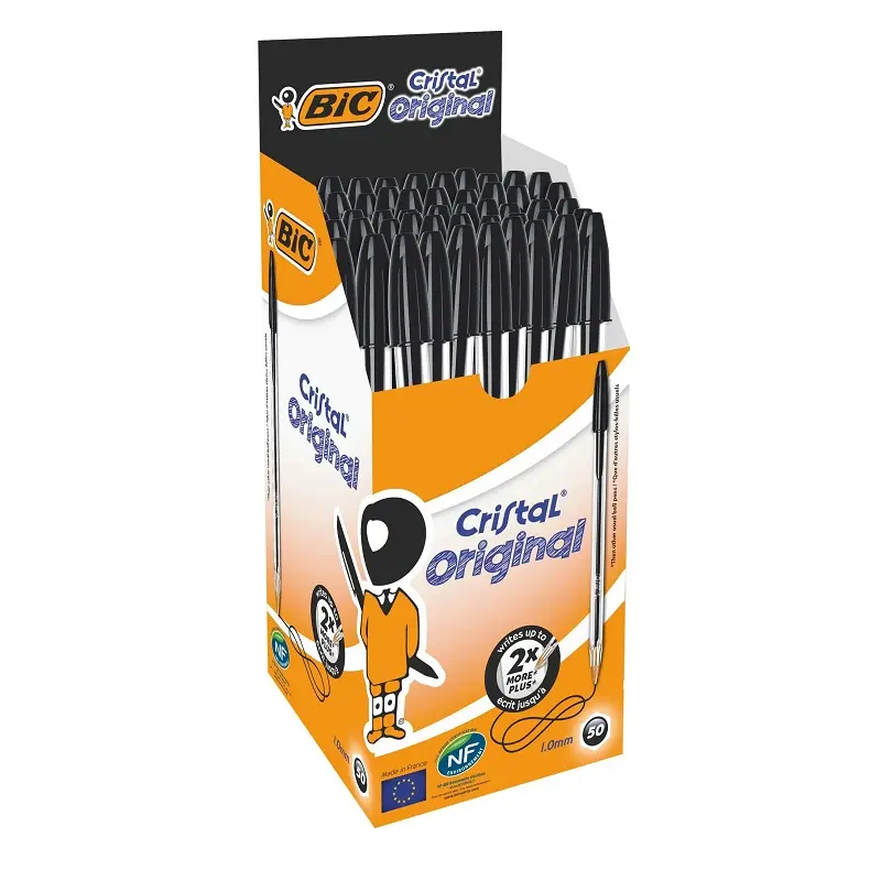 Bic Cristal Original Fine Tükenmez Kalem 0.8mm Siyah 50 Li Kutu