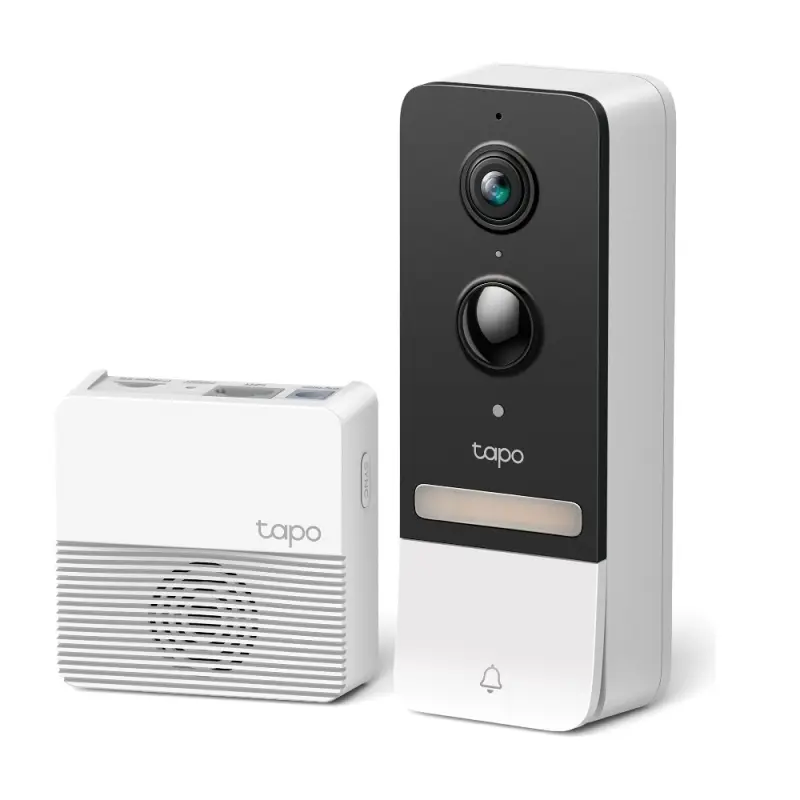 TP-Link Tapo D230S1 Akıllı Görüntülü Kapı Zili 2K 5MP İki Yönlü Konuşma IP64 Renkli Gece Görüşü