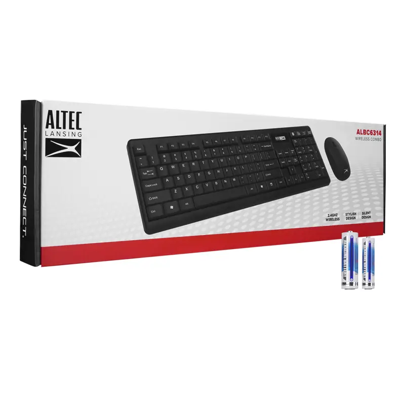 Altec Lansing ALBC6314 Kablosuz Türkçe Q Klavye Mouse Set Siyah