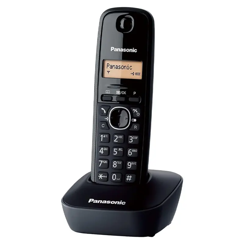 Panasonic KX-TG1611 Masaüstü Dect Telefon Siyah 17 Saat Konuşma 150 Saat Bekleme 50 Kişilik Rehber
