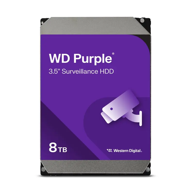 WD Purple WD85PURZ Sabit Dahili Harddisk (HDD) 3.5 Inch 256 Mb Cache 5640 Rpm 8 TB