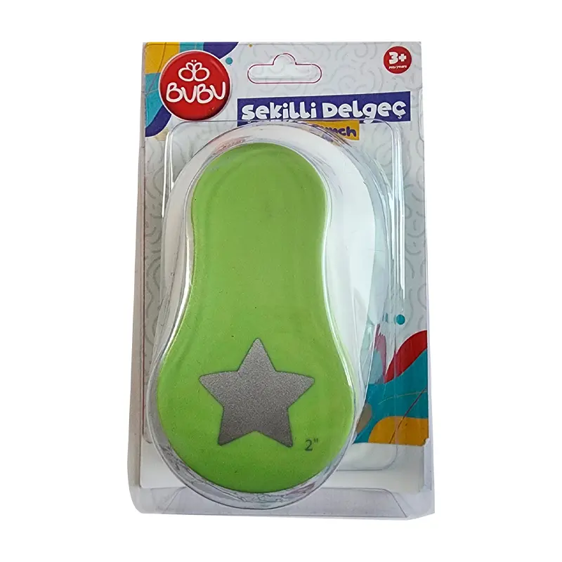 Bu-Bu Şekilli Eva ve Kağıt Delgeç Yıldız 2 Inch
