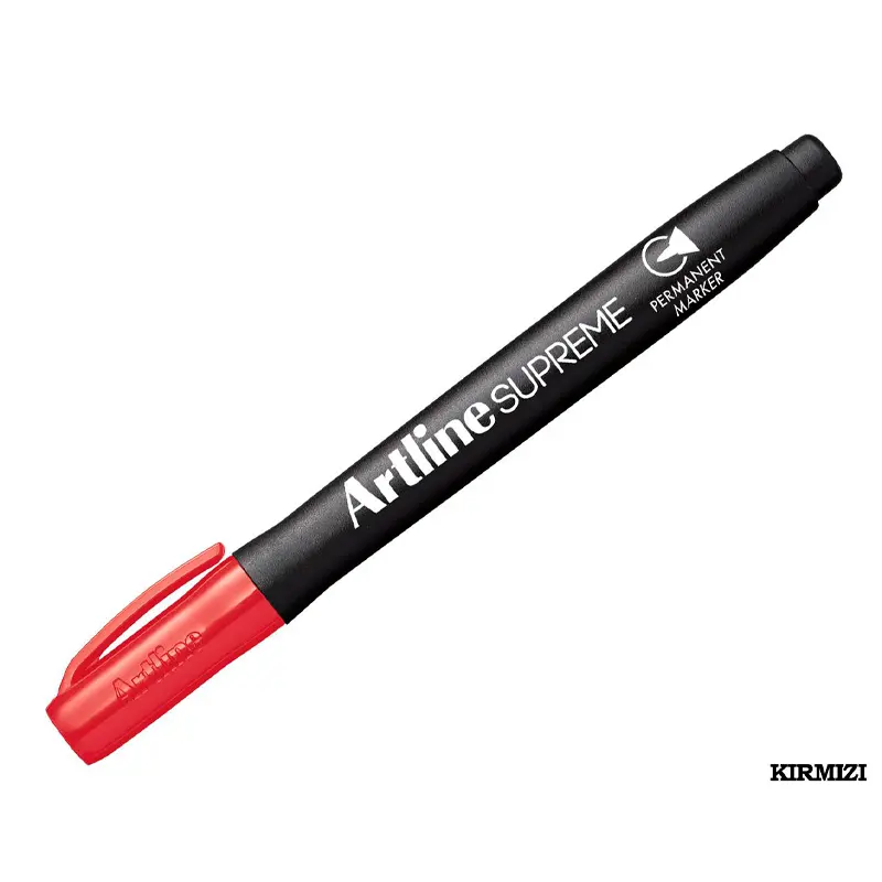 Artline Supreme Permanent Markör Kalem 1.0mm Kırmızı x 12 Li Kutu