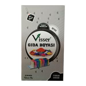 Misyon Visser Toz Gıda Boyası 9 Gr. Paket x 12 Li Kutu Beyaz