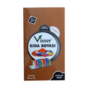 Misyon Visser Toz Gıda Boyası 9 Gr. Paket x 12 Li Kutu Kahverengi