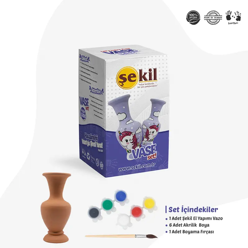 Şekil Vazo Boyama Seti