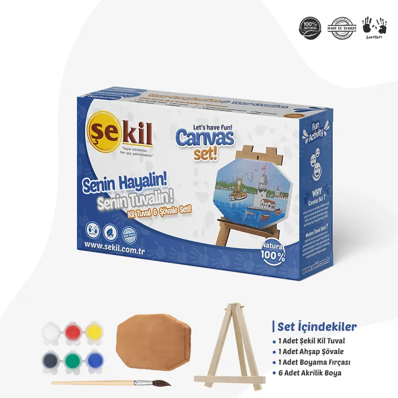 Şekil Kil Tuval Seti