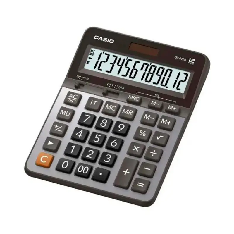 Casio GX-120B Büyük Boy Masaüstü 12 Hane Hesap Makinesi