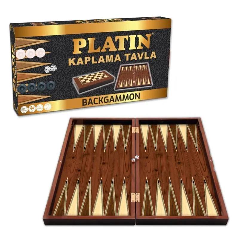 Star Oyun Platin Büyük Boy Tavla Takımı