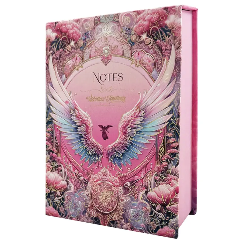 Victoria Journals Masaüstü Sert Kapaklı Notluk 80 Gr. Ivory Kağıt 340 Yaprak 11x15.8 Cm Pembe Kenar