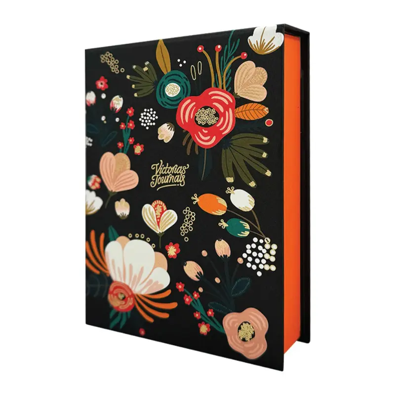 Victoria Journals Masaüstü Sert Kapaklı Notluk 80 Gr. Ivory Kağıt 340 Yaprak 11x15.8 Cm Turuncu Kenar