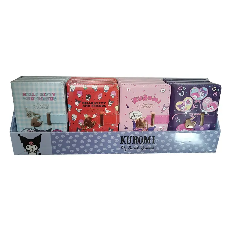 Kuromi Journal Kilitli Günlük Defter A6 192 Sayfa 80 Gr. x 16 Lı Stand
