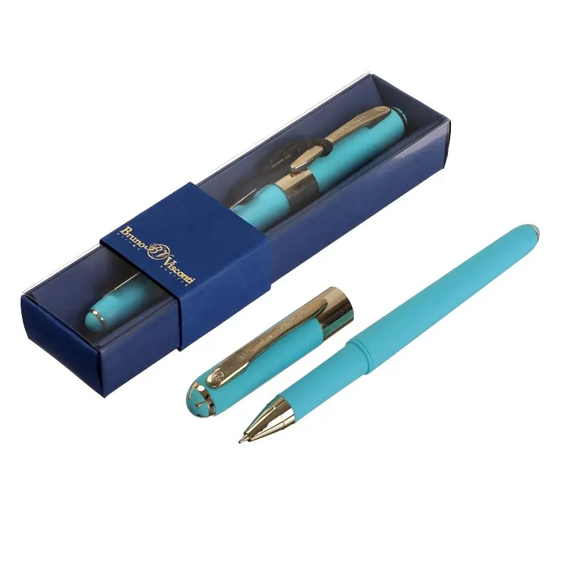 Bruno Visconti Monaco Mavi Kutulu Tükenmez Kalem Gök Mavisi Gövde 0.5mm Mavi