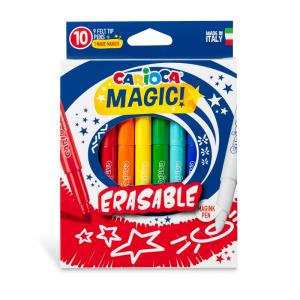 Carioca Magic Silinebilir Sihirli Keçeli Kalem 9 Renk + 1 Düzeltici Beyaz Kalem