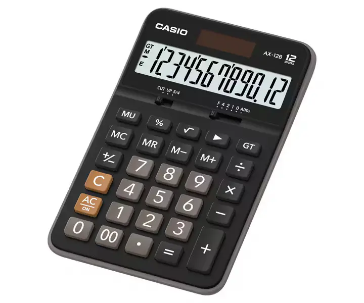Casio AX-12B Masaüstü Pratik Hesap Makinesi 12 Hane