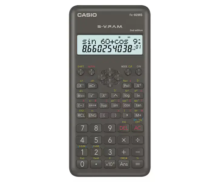 Casio FX-82MS Standart Bilimsel Hesap Makinesi 240 Fonksiyon 10+2 Hane