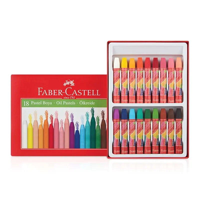 Faber-Castell 125318 Karton Kutu Pastel Boya 18 Renk