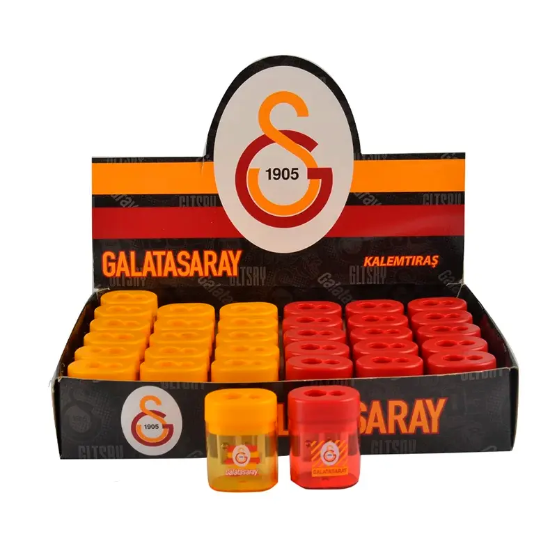 Timon 581974 Galatasaray Çift Bıçaklı Oval Kalemtraş x 36 Lı Stand