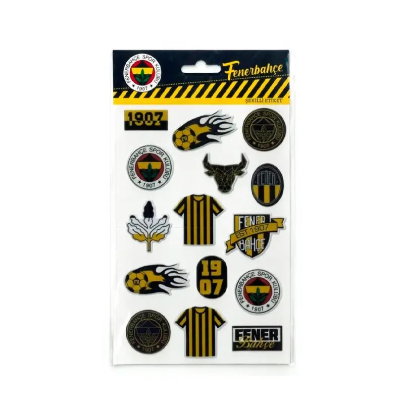 Timon 586215 Fenerbahçe Kapartma Şekilli Etiket Sticker x 12 Li Paket