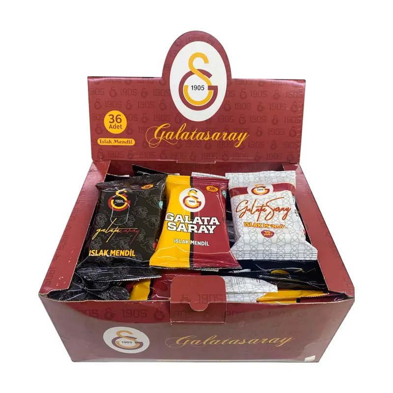 Timon 609022 Galatasaray Cep Tipi Islak Medil 15 Yaprak x 36 Lı Stand