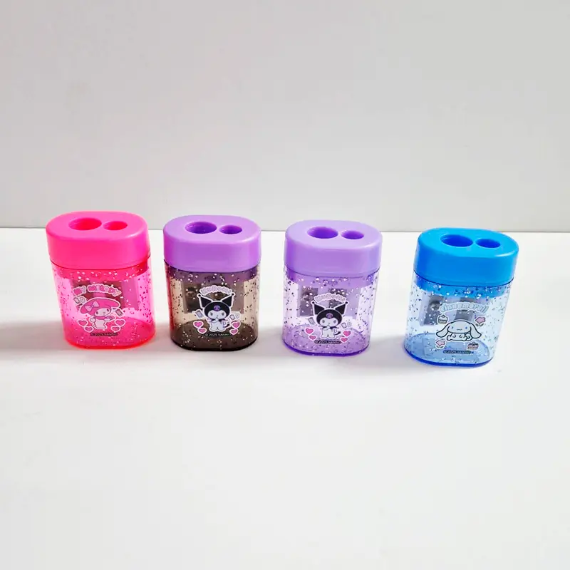 Timon Kuromi & MyMelody & Cinnamoroll Çift Bıçaklı Oval Kalemtraş x 36 Lı Stand