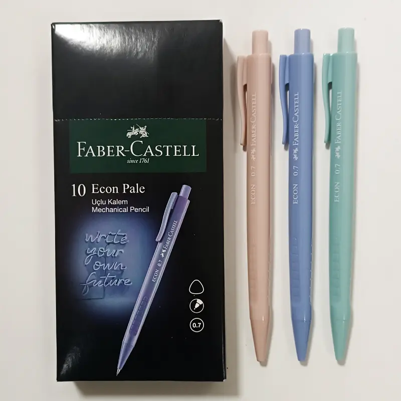 Faber-Castell Econ Pale Versatil Kalem Pastel Renkler 0.7mm x 10 Lu Kutu