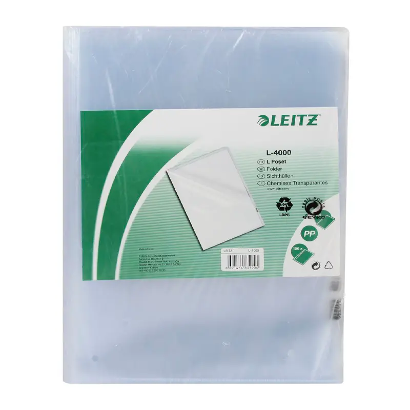 Leitz L Poşet Dosya Buzlu x 100 Lü Paket