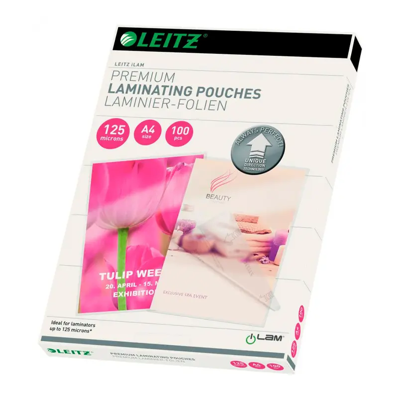 Leitz UDT Laminasyon Poşeti Şeffaf A4 125 Micron x 100 Lü Paket