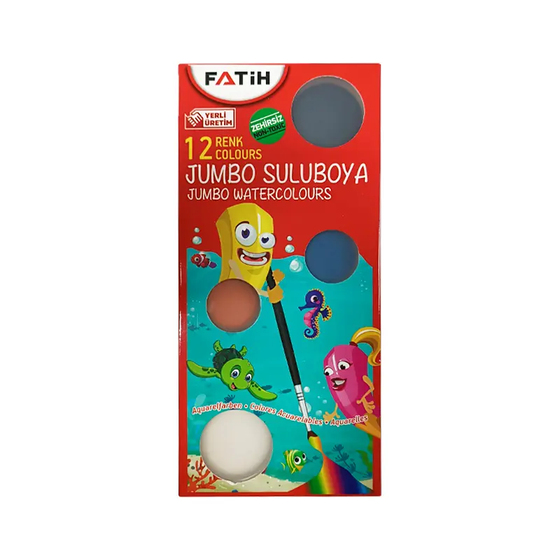 Fatih JS-12 Jumbo Suluboya 12 Renk