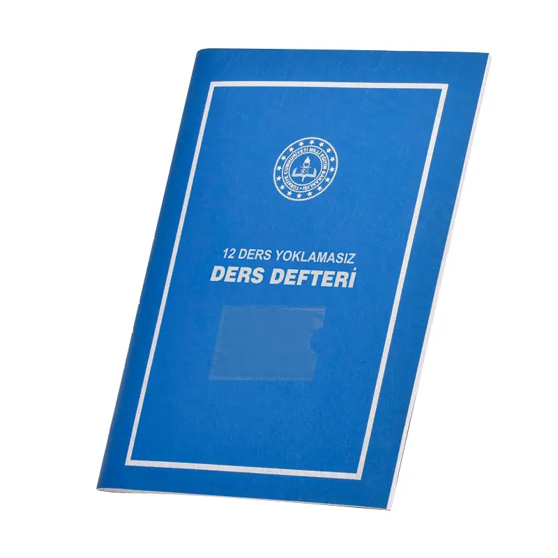 Gülpaş Plastik Kapak 25x35cm 9.10.11.12. Sınıflar İçin 12 Ders Yoklamasız Ders Defteri