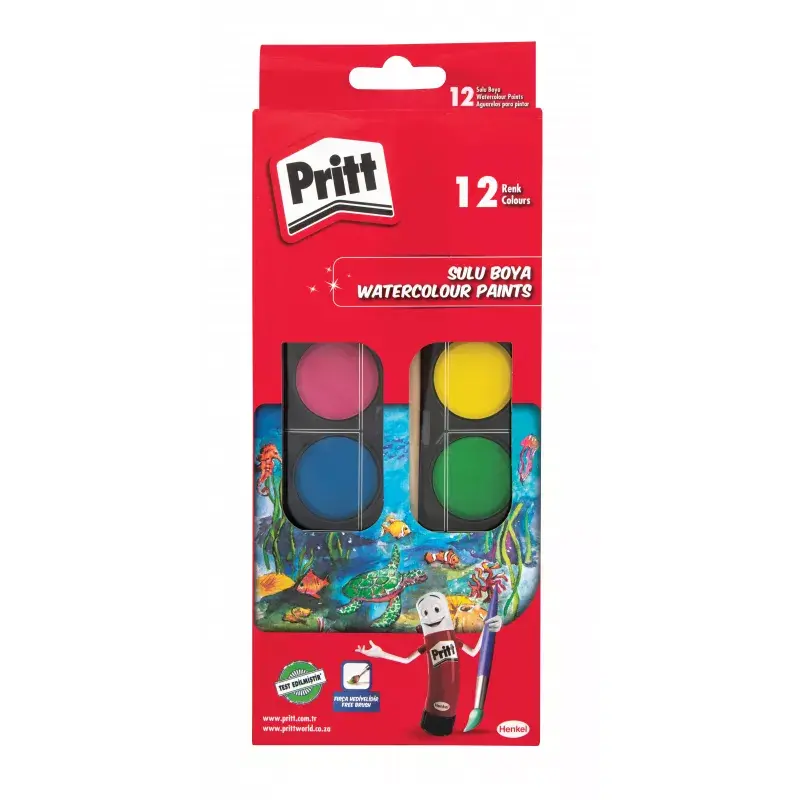 Henkel Pritt Suluboya Büyük Tablet 12 Renk
