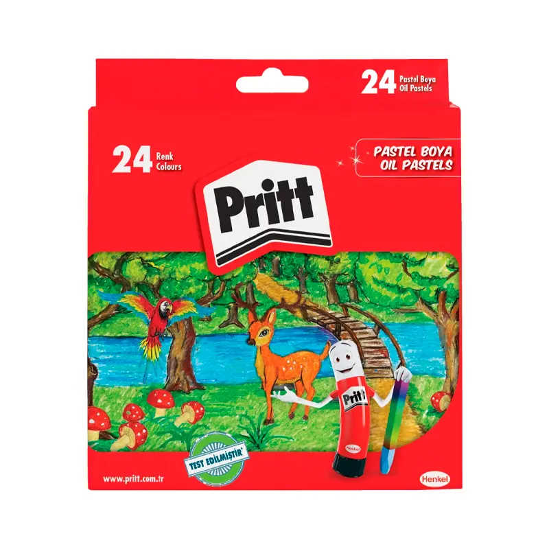Pritt Karton Kutu Pastel Boya 24 Renk